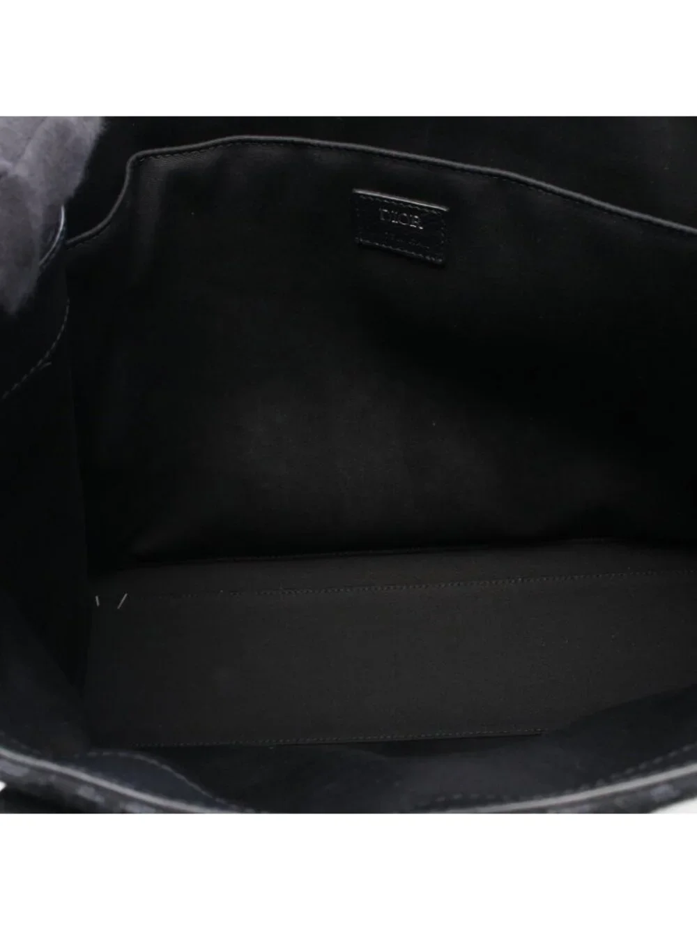 Dior Tote Safari Oblique Black Canvas Leather